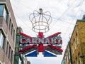 Carnaby Street decorations. To celebrate the Queens Platinum Jubilee.