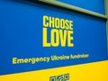 Choose Love, emergency Ukraine fundraiser campaign.