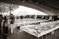 LONDON, UK - JUNE 21 2014: The Southbank Centre's Book Market Royalty Free Stock Photo