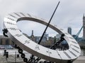 LONDON/UK - JUNE 15 : The Sun Dial near Tower Bridge in London o