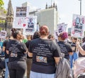 London / UK June 26th 2019. Operation Shutdown anti-knife crime campaigners protest outside Parliament in Westminster