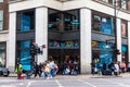 Tourists and customers near Primark clothing store on Oxford Street in London.