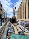 A view of the Replica of the Golden Hind