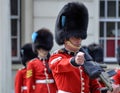 Royal guards prepare for the ceremonia Royalty Free Stock Photo