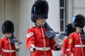 Royal guards prepare for the ceremonia Royalty Free Stock Photo