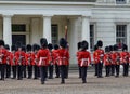 Royal guards prepare for the ceremonia Royalty Free Stock Photo