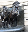 The Horses of Helios Statue in Piccadilly London on March 11, 2019 Royalty Free Stock Photo