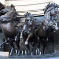 The Horses of Helios Statue in Piccadilly London on March 11, 2019 Royalty Free Stock Photo