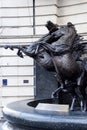The Horses of Helios Statue in Piccadilly London on March 11, 2019 Royalty Free Stock Photo