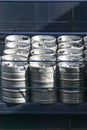 Metal beer kegs