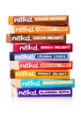 LONDON, UK - MARCH 01, 2019: Pack of NAKD Raw Fruit and Nut Wholefood Bars on white background