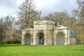 Queen Caroline\'s Temple, A vintage stone summer house in Kensington gardens. By William Kent, 1734-5. Royalty Free Stock Photo