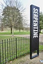 The Serpentine Gallery, an Art Gallery in Kensington Gardens, London, UK, March 15, 2024. Royalty Free Stock Photo