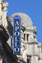 Apollo Theatre on Shaftesbury Avenue in London, UK Royalty Free Stock Photo