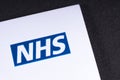 NHS Logo on a Leaflet