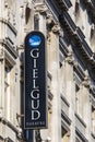 Gielgud Theatre on Shaftesbury Avenue in London, UK Royalty Free Stock Photo