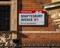 Shaftesbury Avenue in London, UK Royalty Free Stock Photo