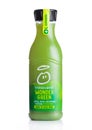 LONDON, UK - MAY 29, 2019: Bottle of Innocent Wonder Green juice with cucumber, pear and apple on white background