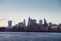 London cityscape across the River Thames with a view of the Leadenhall Building and 20 Fenchurch Street Royalty Free Stock Photo