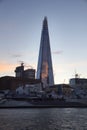 London cityscape across the River Thames with a view of the Shard, London, England, UK, May 20, 2017 Royalty Free Stock Photo