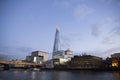 London cityscape across the River Thames with a view of the Shard, London, England, UK, May 20, 2017 Royalty Free Stock Photo