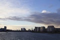 London cityscape across the River Thames with a view of the Shard, London, England, UK, May 20, 2017 Royalty Free Stock Photo