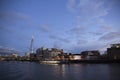 London cityscape across the River Thames with a view of the Shard and Shakespeares Globe, London,