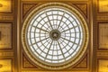 Interior view of the beautiful decorated Dome of the National Gallery of London, Great Britain