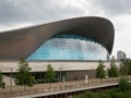 LONDON/UK - MAY 13 :The London Aquatics Centre Building in Queen Royalty Free Stock Photo