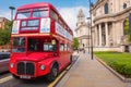 Old model of classic London Bus, London, UK Royalty Free Stock Photo