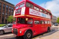 Old model of classic London Bus, London, UK Royalty Free Stock Photo