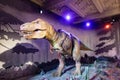 A Roaring Animatronic Model of Tyrannosaurus Rex Dinosaur at Natural History Museum of London, Great