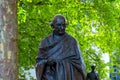 Statue of Mahatma Gandhi at the Parliament Square in London, UK Royalty Free Stock Photo