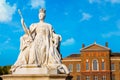 Statue of Queen Victoria in front of Kensington Palace in London, UK Royalty Free Stock Photo