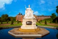 Statue of Queen Victoria in front of Kensington Palace in London, UK Royalty Free Stock Photo