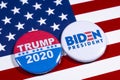 Trump v Biden 2020 Presidential Election Royalty Free Stock Photo