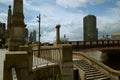 LondonUK - 29 May 2022: View over brown coloured / colored River Thames London and Lambeth bridge and millbank tower on sunny da Royalty Free Stock Photo