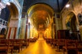 Interior of Westminster Cathedral or the Metropolitan Cathedral of the Precious Blood of Our Lord Jesus Christ in London, UK Royalty Free Stock Photo