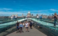 London, UK. Millenium Bridge Royalty Free Stock Photo