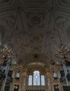 rchitecturally beautiful interior design of St Martin in the fields. Unique warped leaded glass window