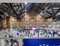 LONDON, UK - November 22, 2022: Inside view of Liverpool Street Station in London. A very busy railway junction Royalty Free Stock Photo
