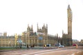 Multiple exposure image of beautiful morning on the Westminster bridge. London, UK Royalty Free Stock Photo