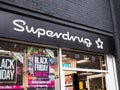 Superdrug shop logo, 67-73 Whitechapel Road, London Royalty Free Stock Photo