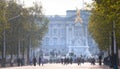 Buckingham palace is the residence of queen Elizabeth II the monarch of the United Kingdom. London, UK Royalty Free Stock Photo