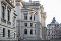 Government building, treasury, at the Horse parade square. London, UK