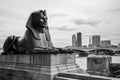 London, UK - October 7, 2019: Sphinx on Victoria Embankment