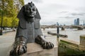 London, UK - October 7, 2019: Sphinx on Victoria Embankment