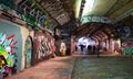 London, UK - October 22nd 2023. Leake Street Tunnel Graffiti Art and Artists Royalty Free Stock Photo