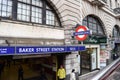 LONDON, UK - October 17th, 2017:Baker Street tube station is a station on the London Underground. Baker Street station Royalty Free Stock Photo