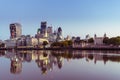 17/10/2017 London, UK, Panoramic view of London City busines buildnigs